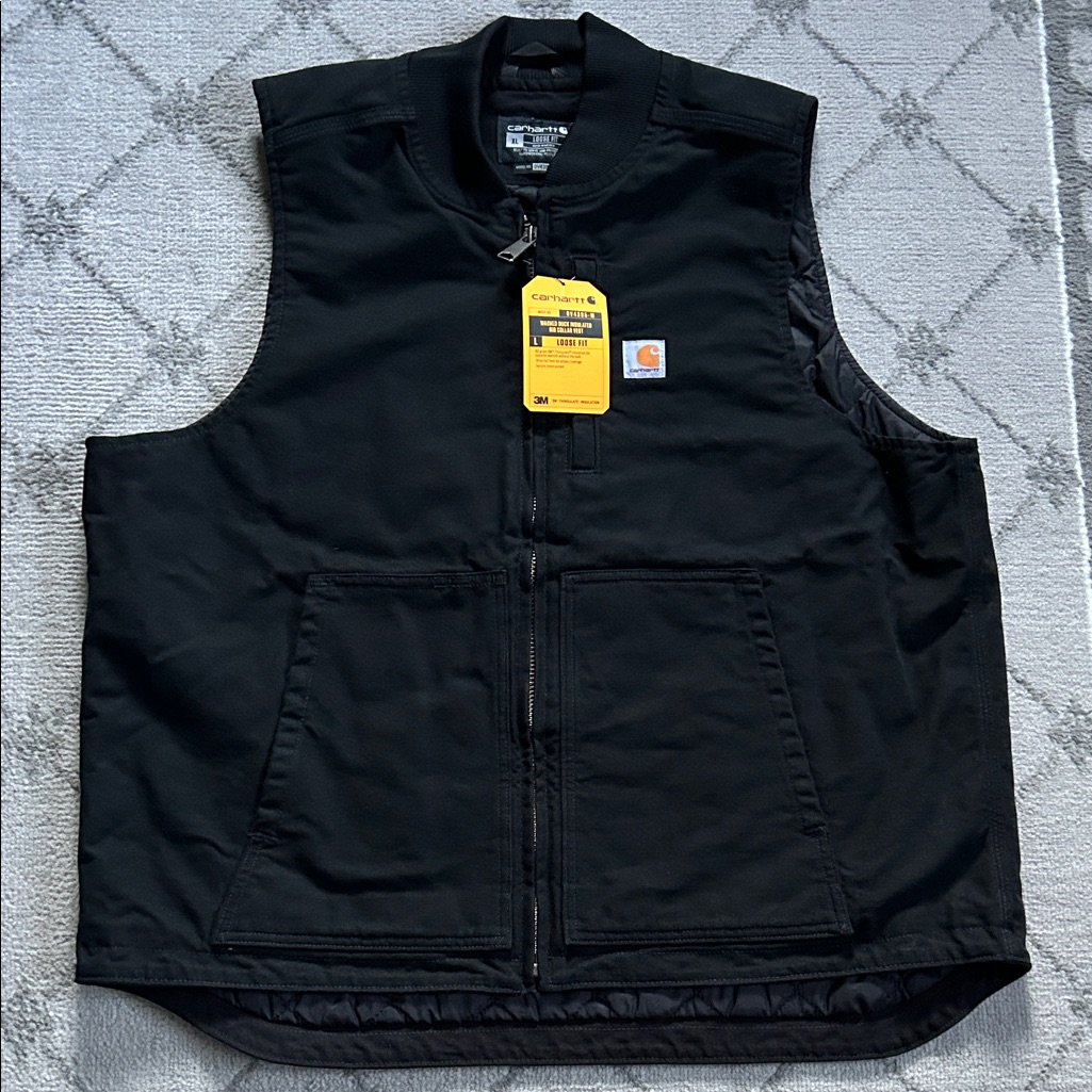 Carhartt Menâs Insulated Loose Fit Duck Canvas Vest